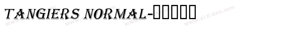 Tangiers Normal字体转换